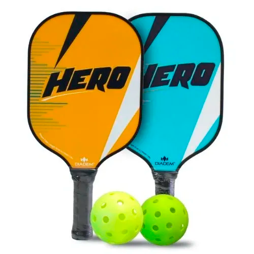 Diadem HERO Starter Pack: 2 paddles & 2 balls with mesh bag