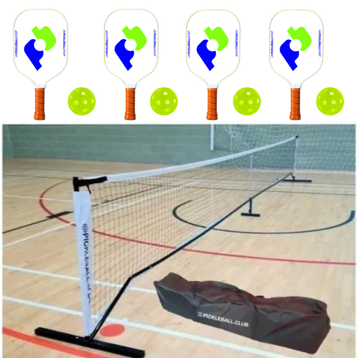 Club Complete Starter Pack: Club net, 4 Club paddles and 4 balls