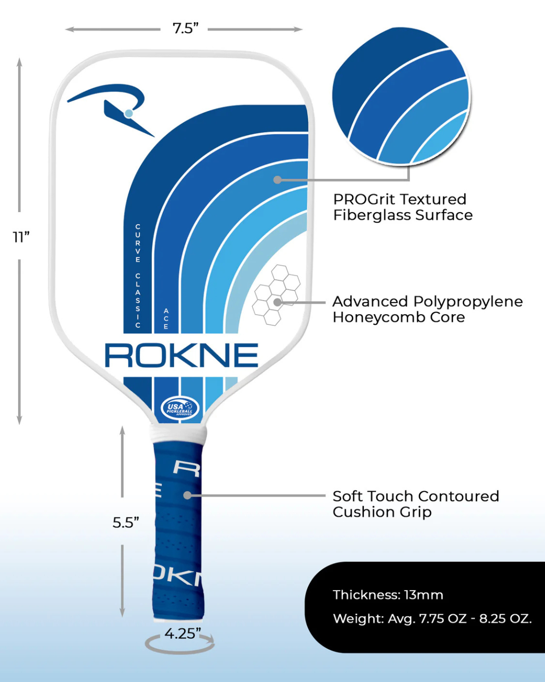 ROKNE Curve Classic Ace Paddle
