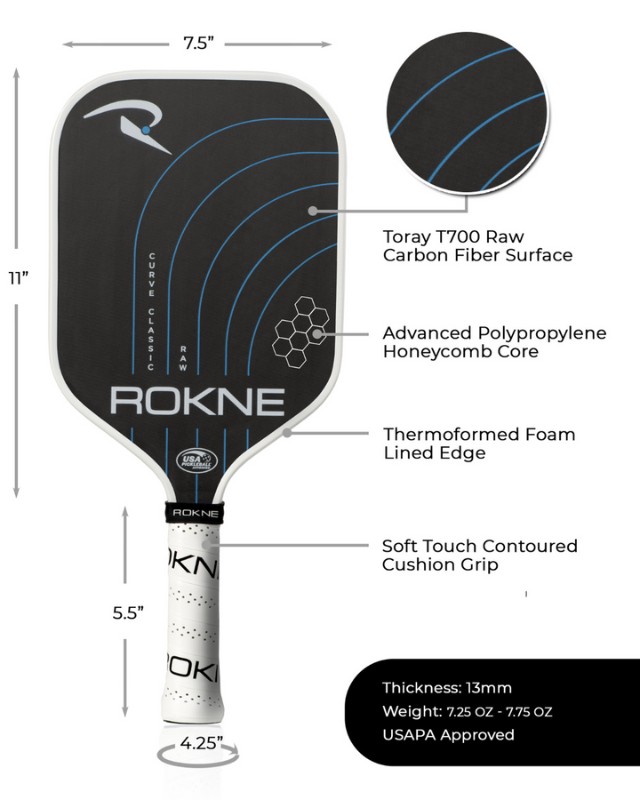 ROKNE Curve Classic Raw Paddle